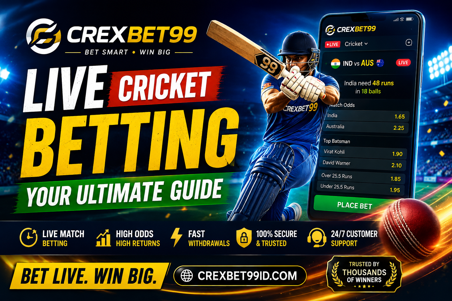 Crexbet99 Live Cricket Betting – Your Ultimate Guide