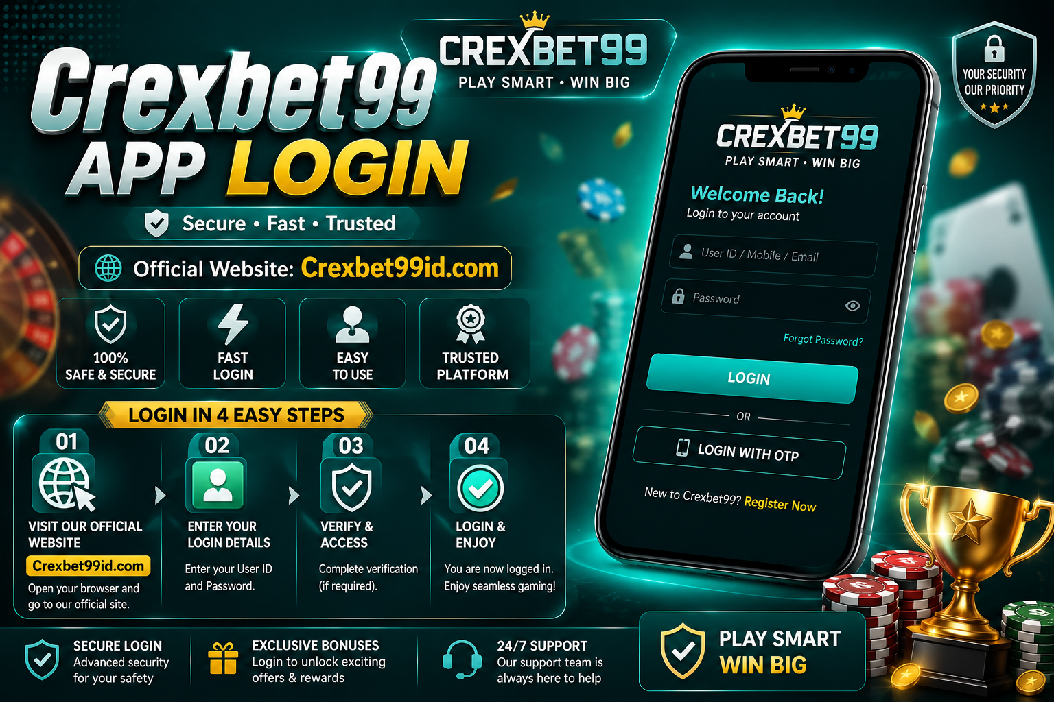 Crexbet99 App Login