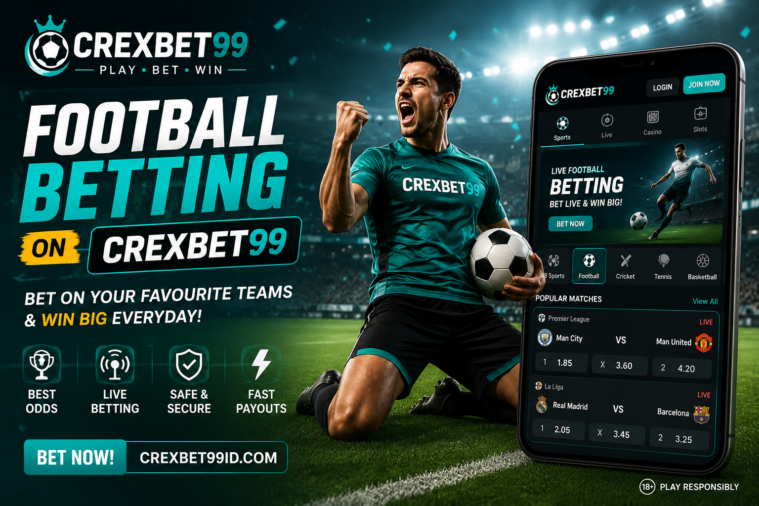 Football Betting on Crexbet99