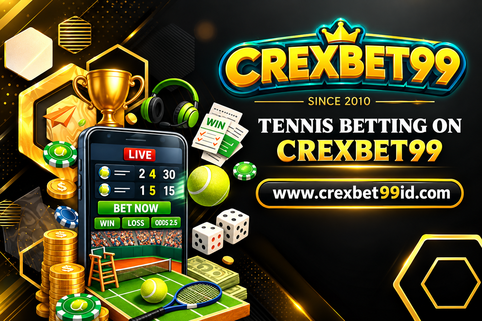 Tennis Betting on Crexbet99