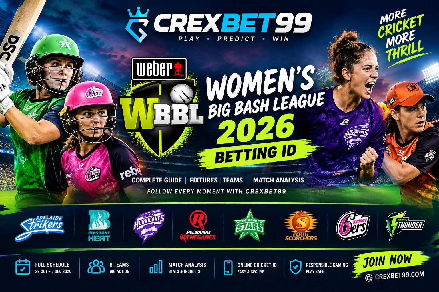 Women’s Big Bash League 2026 Betting ID